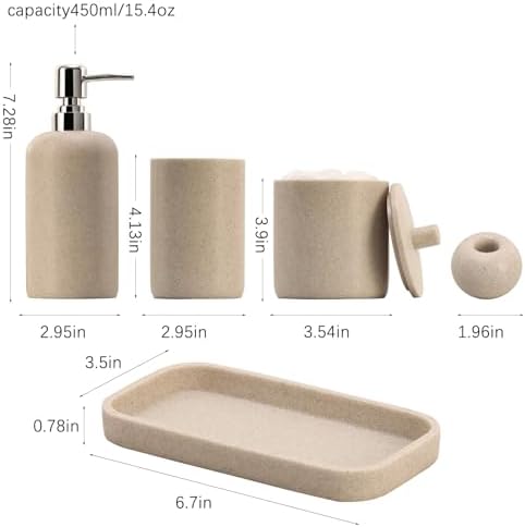 Haocoott 6-Piece Bathroom Accessory Set