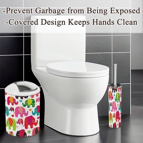 Bathroom Accessories Set Retro Elephant Design for Home Use