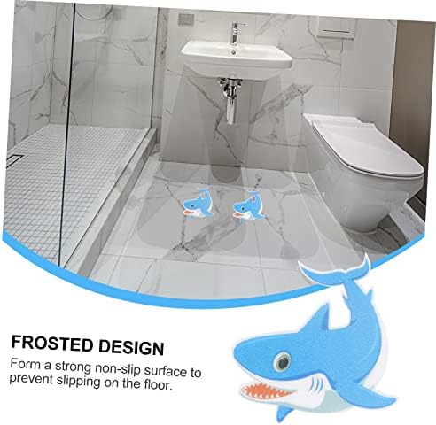 LIFKICH Shark Shape Adhesive Bathroom Sticker Set