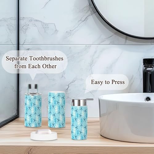 JBNJANKDAV 6-Piece Bathroom Accessory Set for Modern Spaces