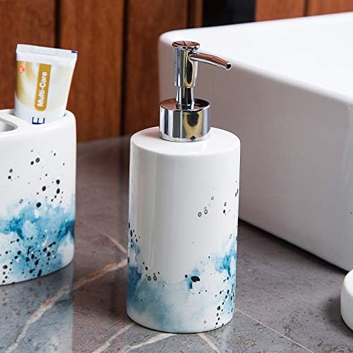 BASDHE Ceramic 4-Piece Bathroom Accessory Set