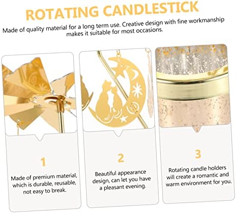 Elegant rotating candle holder for parties