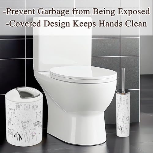 6-Piece Storage Set for Kids Animal Bathroom Accessories