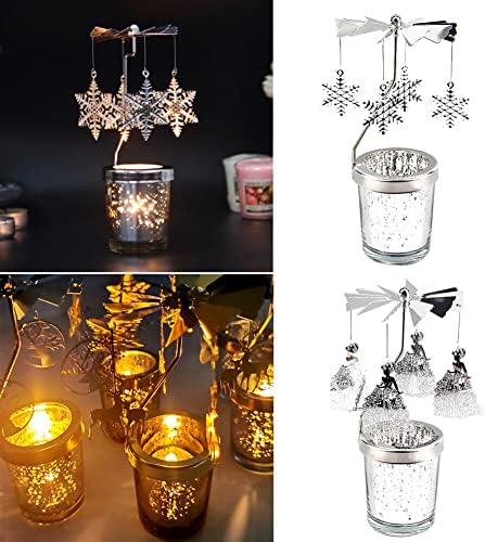 Eforcase Rotary Spinning Tea Light Holder
