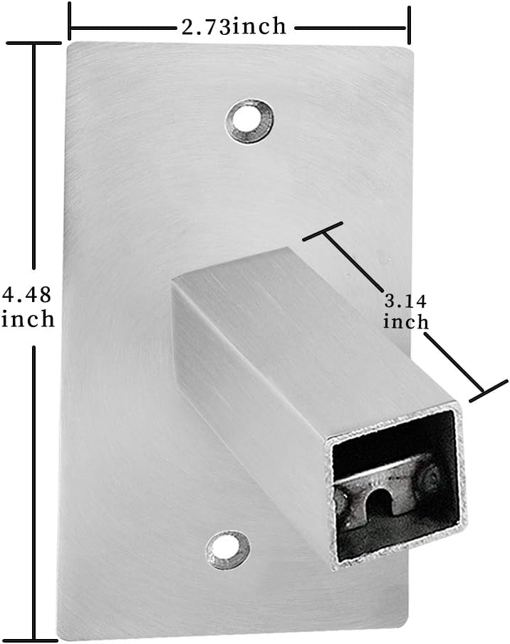 Electric Heated Towel Rack Brushed Square Hardwired Kit for Wall Mount