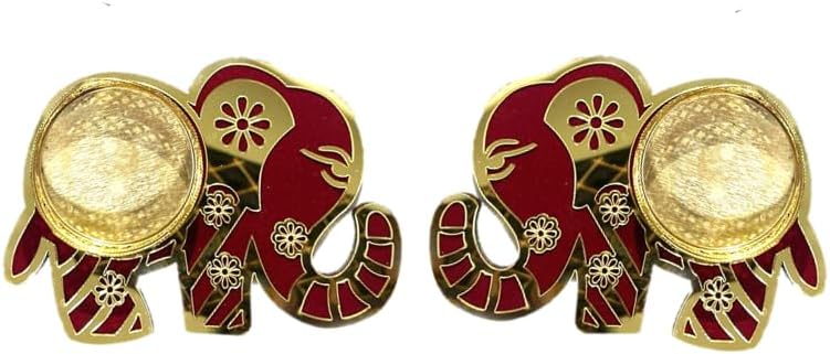 Elephant Shaped T Lamp Holder Set of 2