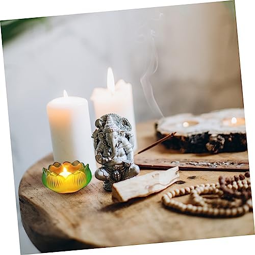 2pc Lotus Candleholder Set Elegant Design