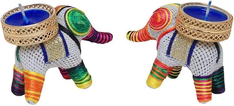 Elephant Tealight Holder Set for Decorative Lighting Accessories