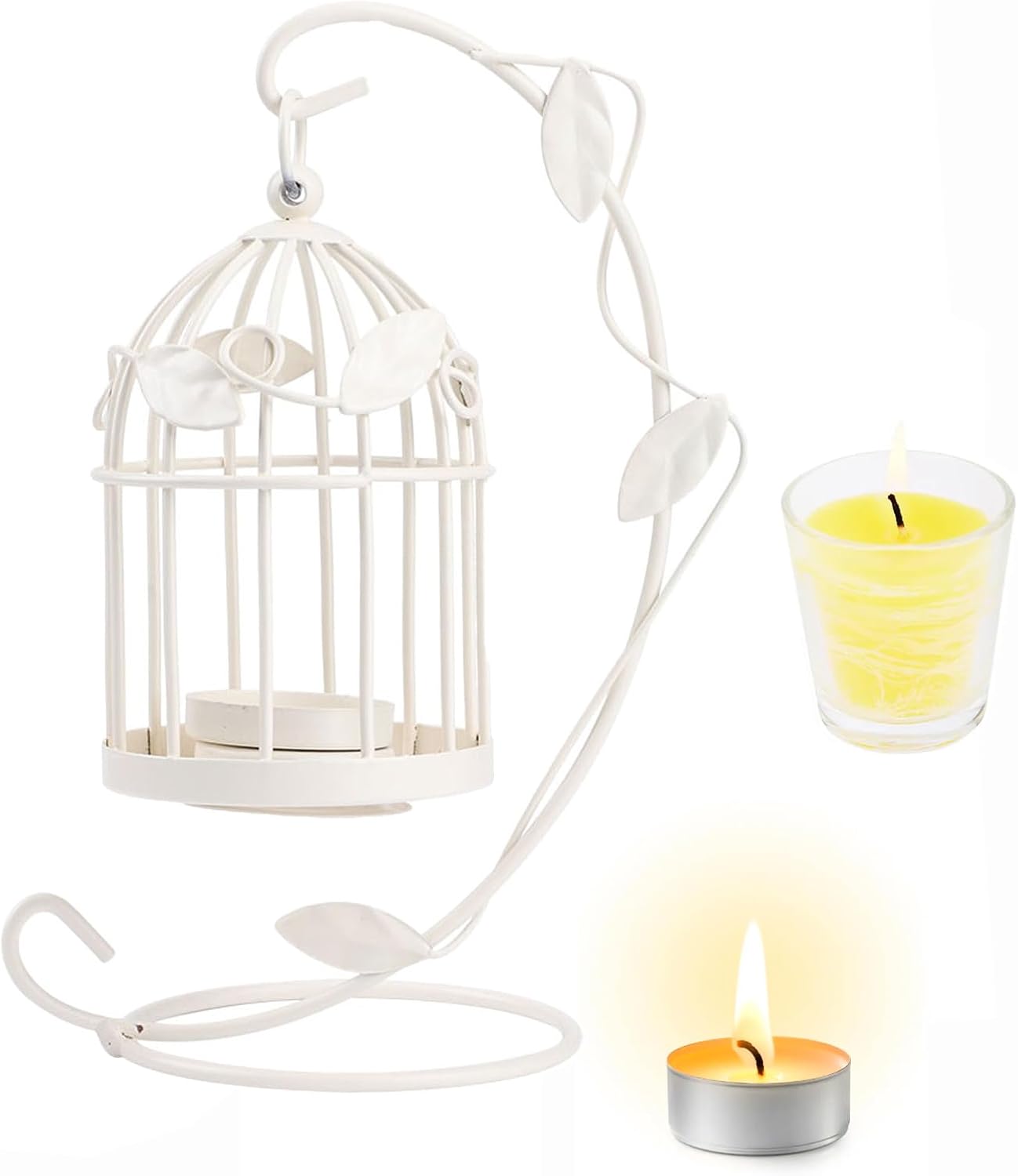 Hanging Birdcage Lantern Metal Birdcage Candle Holder for Weddings and Parties