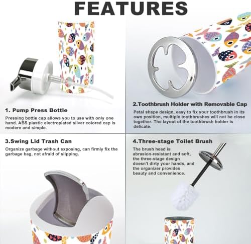 Bath 6-Piece Set - Durable Bathroom Accessories