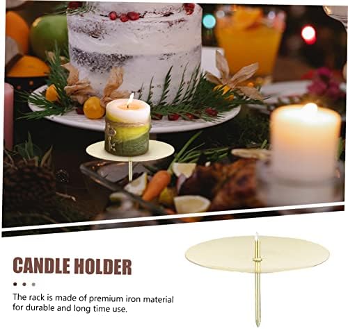 Set of Wreath Candle Fixers Metal Candle Holders for Centerpieces