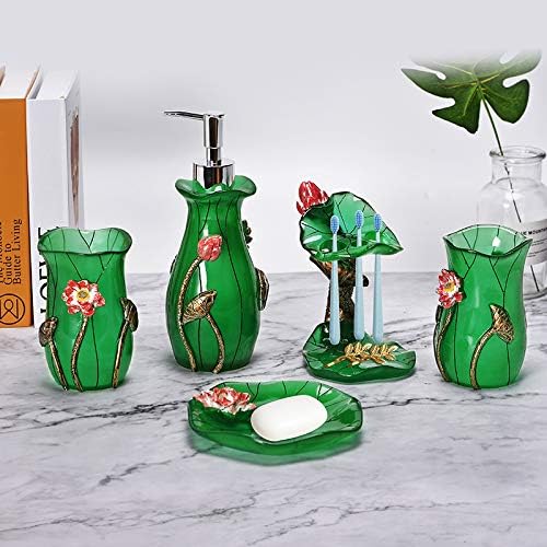 Elegant Obsidian Designsoap dish toothbrush holder tumbler set