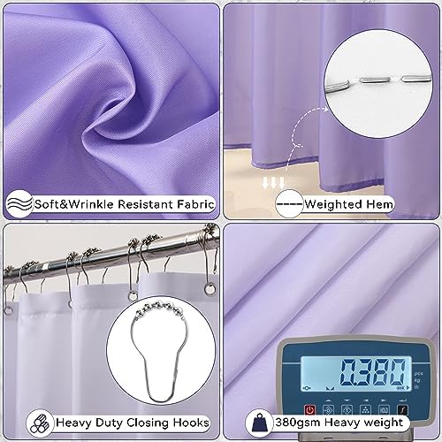 Complete Bathroom Accessories Collection Purple Bath Set with Essential Pieces