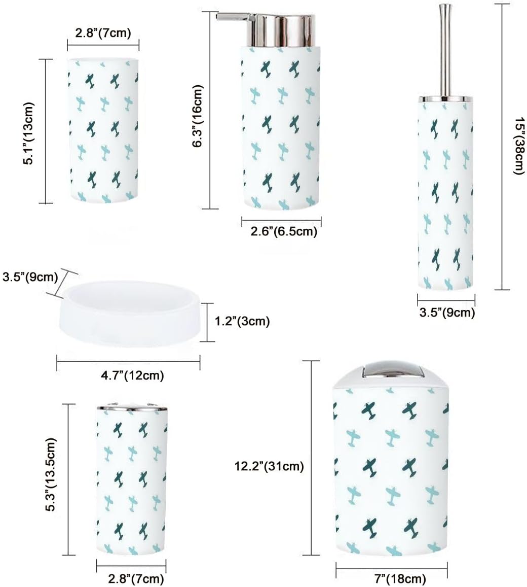 XNGJEMVWXOBathroom Accessory Set 6 Piece