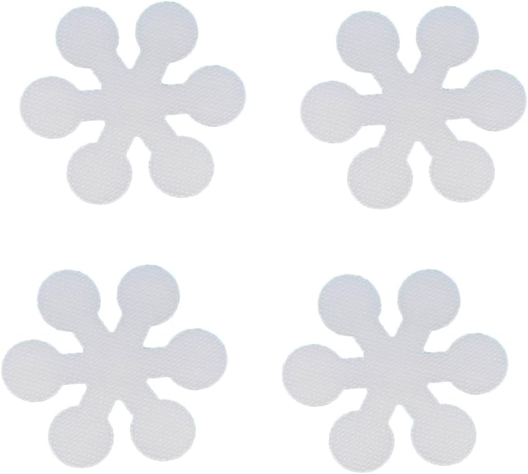 BRIGHTFUFU Non-Slip Tub Tape 20 Pcs Snowflake Design Bath Grips