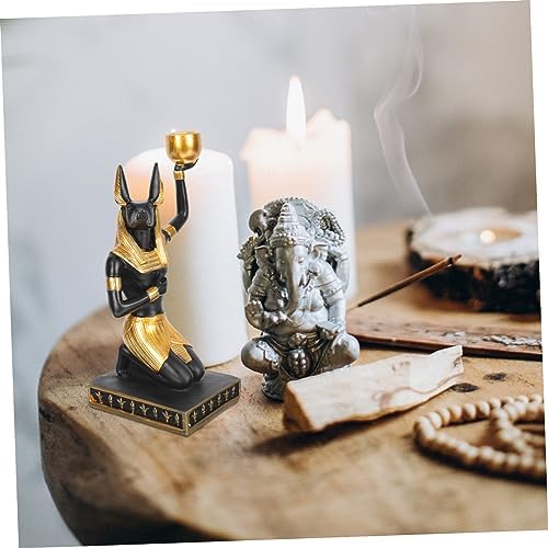 Anubis Resin Candle HolderTaper Candle Display
