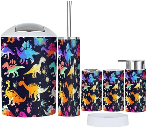 Space-Saving 6-Piece Durable Bathroom Accessory Set