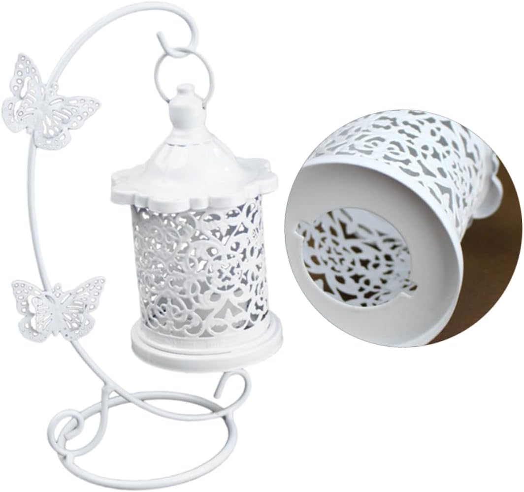 Alipis Wrought Iron Candle Holder Bird Cage
