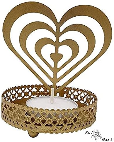 Traditional Heart Shadow Candle Holder