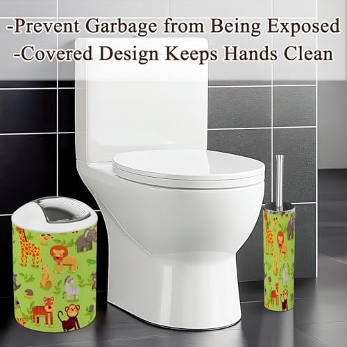 Bathroom Set Collection - 6-Piece Cartoon Animal Decorations