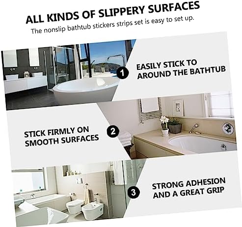 20Pcs Non-Slip Bathtub Stickers for Safety
