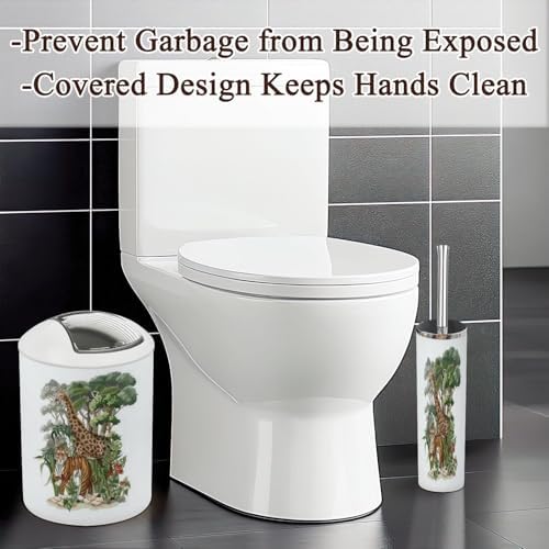 Jungle Animals Bathroom Accessories Set 6 Pcs