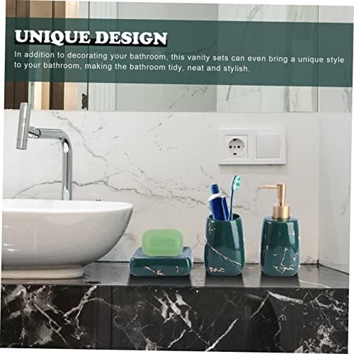 PrettyZoom Elegant Marble Bathroom Set 3pc
