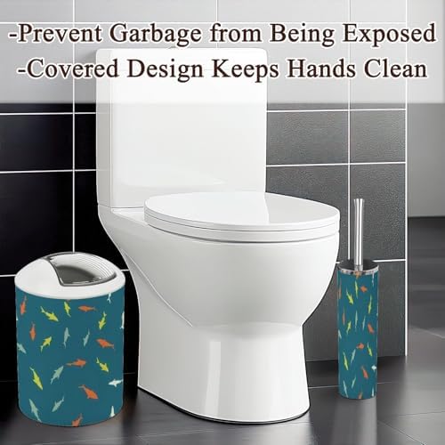 Colorful Shark Bathroom Accessories Set 6 Pcs