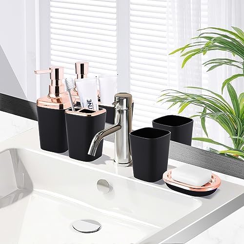 XLHOMO Black Bathroom Accessory Set 9 Piece