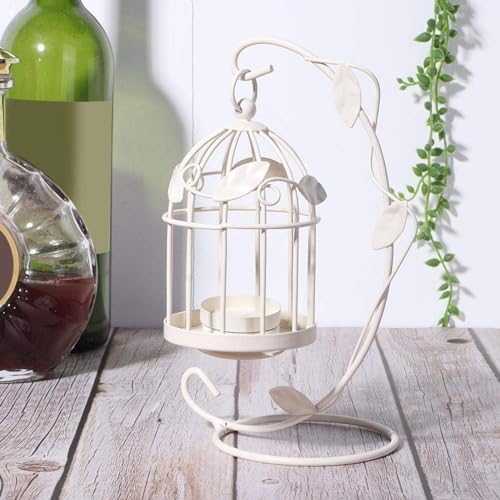 Hanging Birdcage Lantern Metal Birdcage Candle Holder for Weddings and Parties