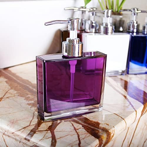 Purple Bathroom Accessories Set 5 Pcs Acrylic