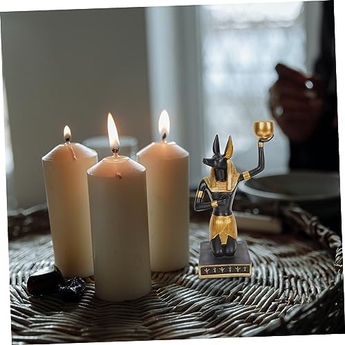 Anubis Resin Candle HolderTaper Candle Display