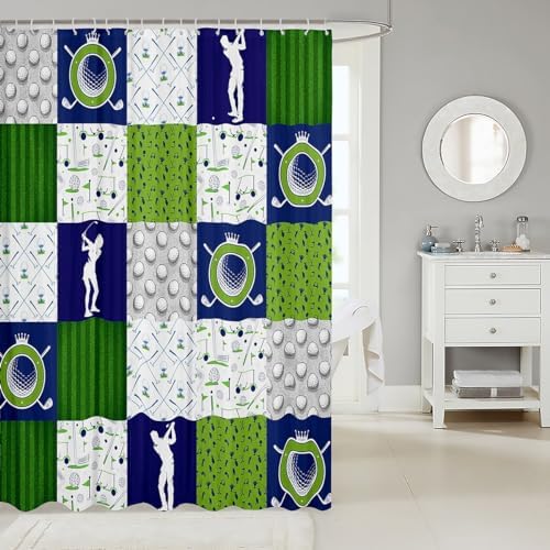 Feelyou Golf-Themed Bath Curtain for Kids Fun and Functional