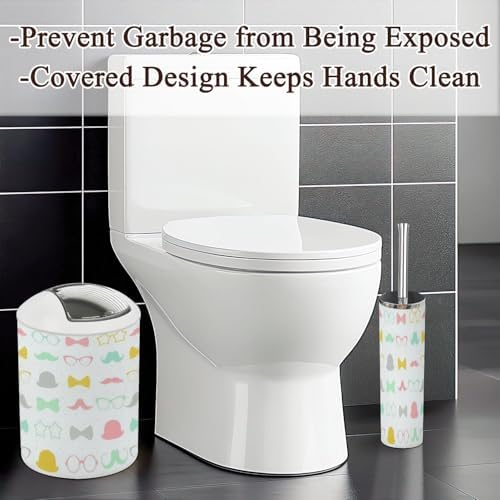 6-Piece Bathroom Set - Durable Retro Storage Solution