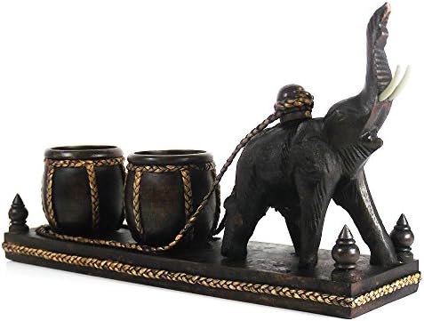 AeraVida Elephant Candle Holder Set for Home Decor