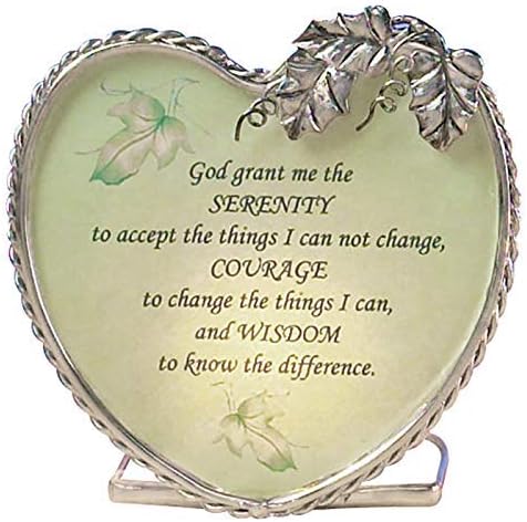 Serenity Prayer Candle Holder 4 x 3 x 4