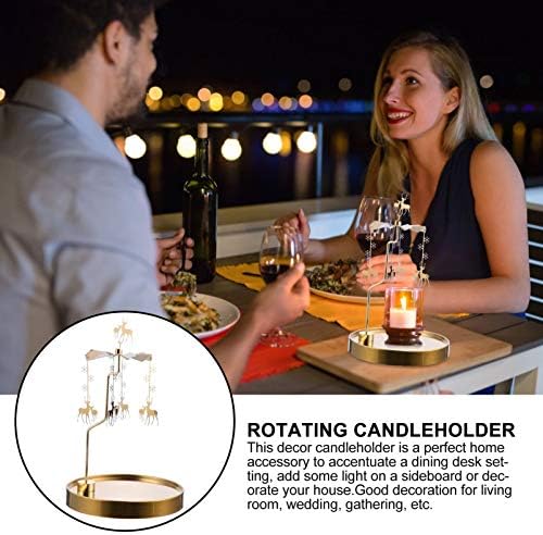 Beaupretty Metal Tealight Candle Spinner