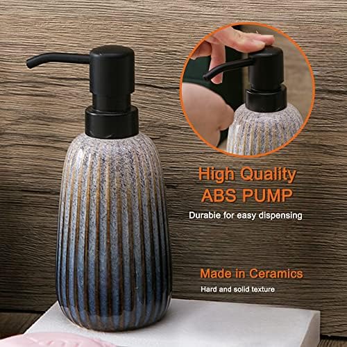 4-Piece Ceramic Bathroom Accessory Set with Gradient Design