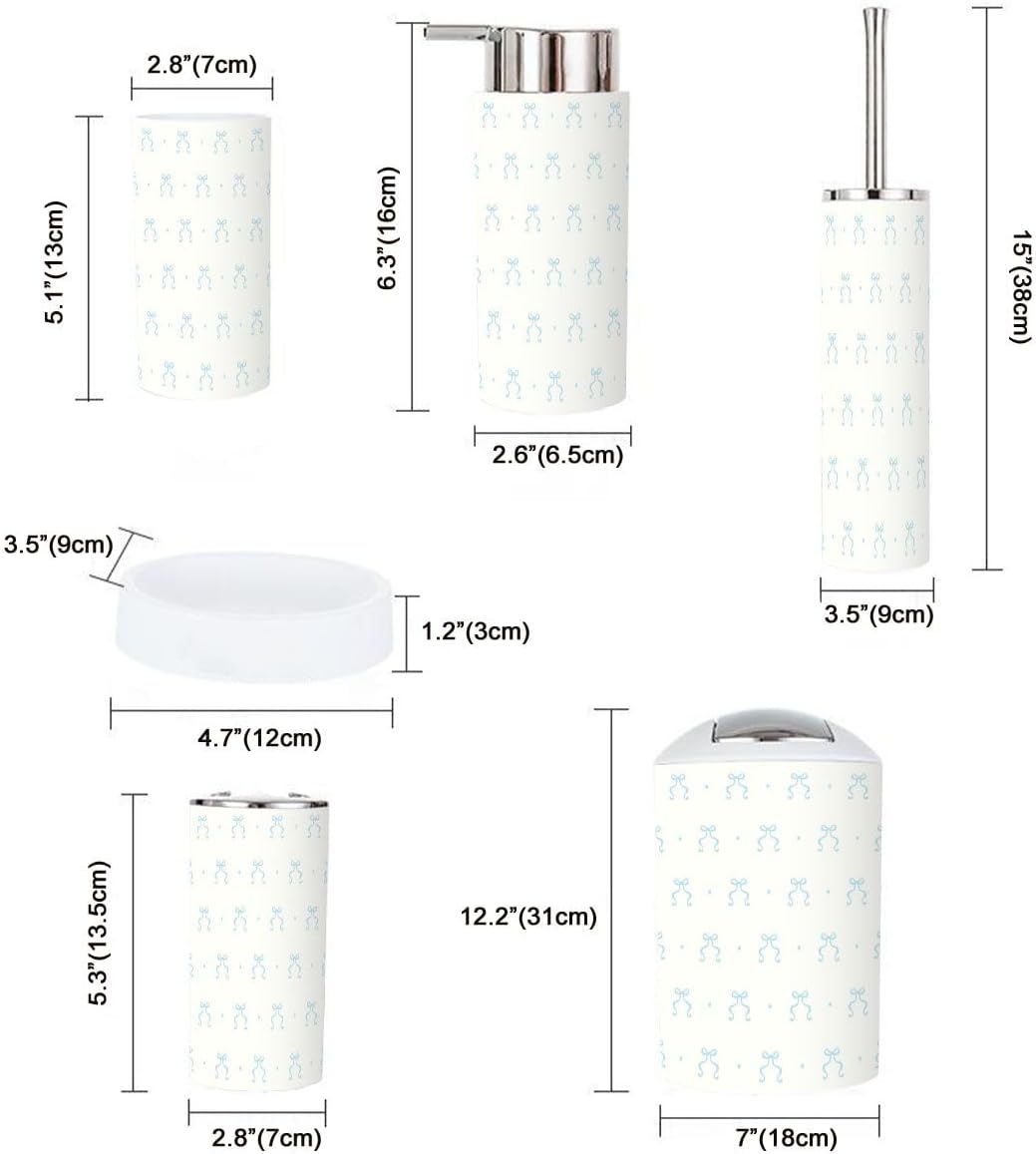 JBNJANK Bathroom Accessories Set Durable Design Weightless Modern Aesthetic