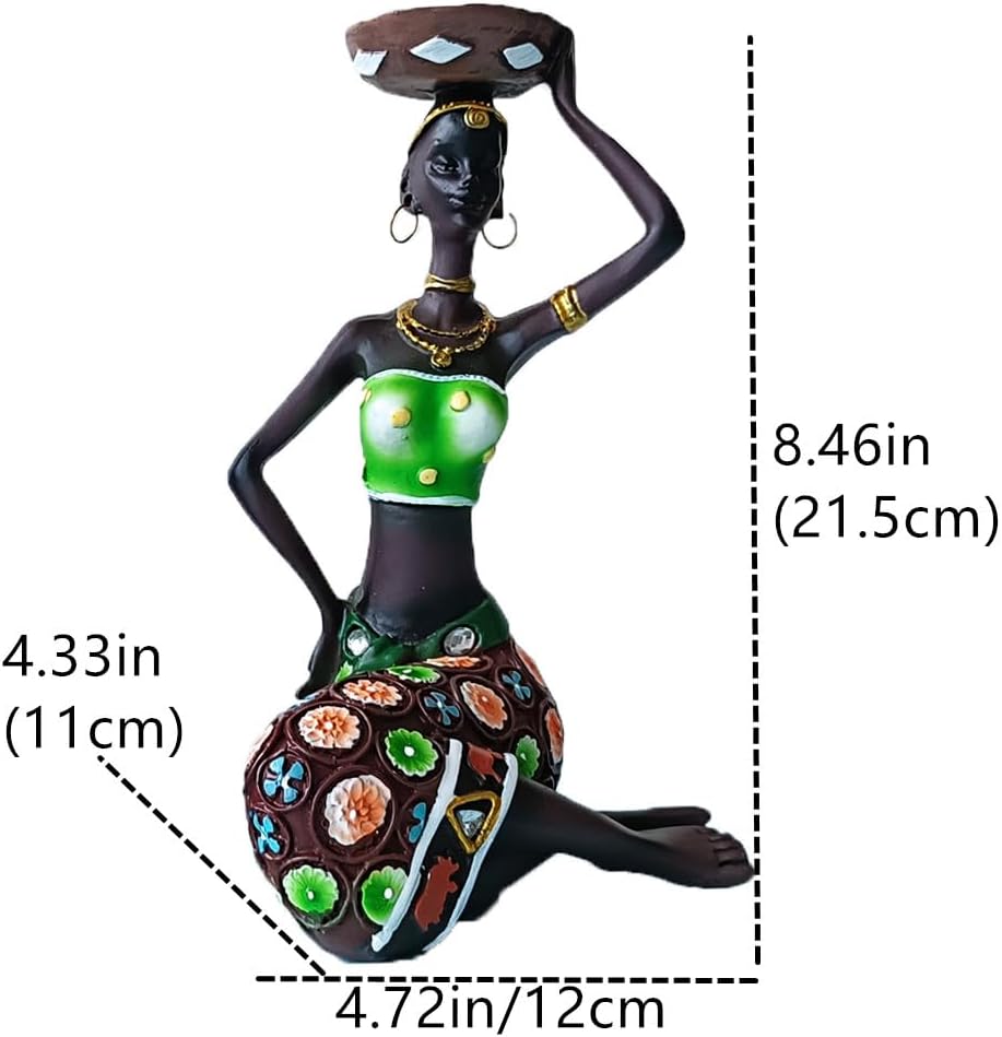 Radiant Candlestick Holder - African Black and White Design