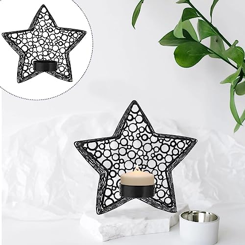 Three Star-Cut Candle Holders with Modern Aesthetics