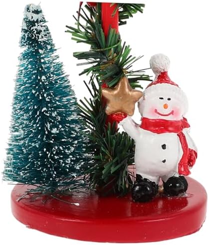 Snowman Holiday Candlestick Holder Decorations