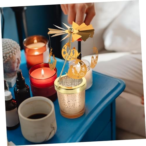 Elegant rotating candle holder for parties
