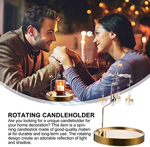 Beaupretty Metal Tealight Candle Spinner