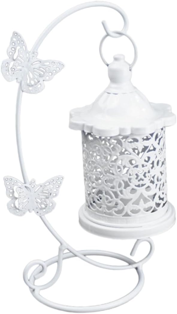 Alipis Wrought Iron Candle Holder Bird Cage
