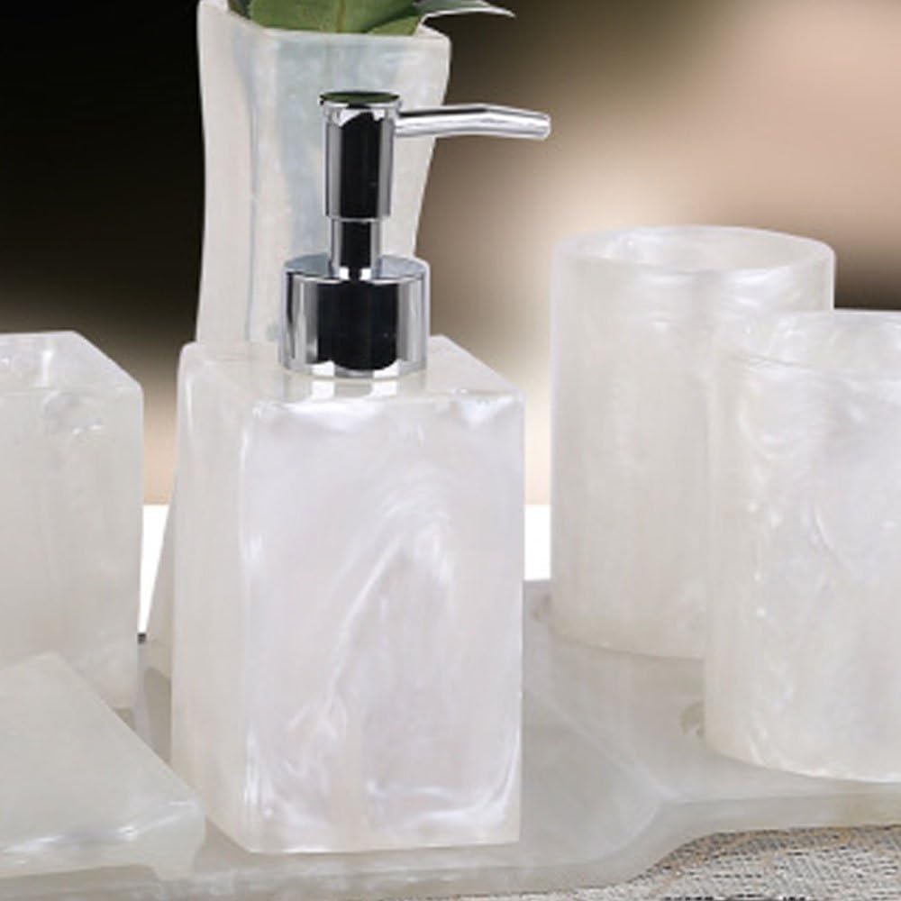 5-Piece Resin Bathroom Accessory Set