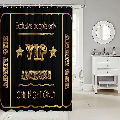 Jejeloiu Movie Theater Decor Shower Curtain for Kids