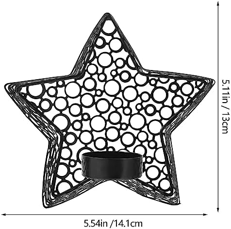 Three Star-Cut Candle Holders with Modern Aesthetics
