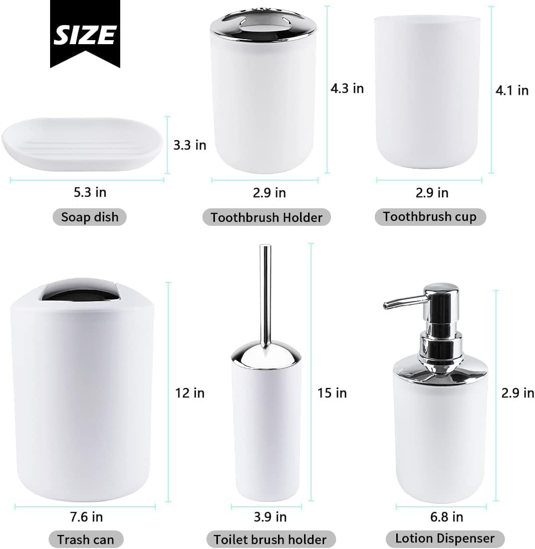 6-Piece Bathroom Accessory Set