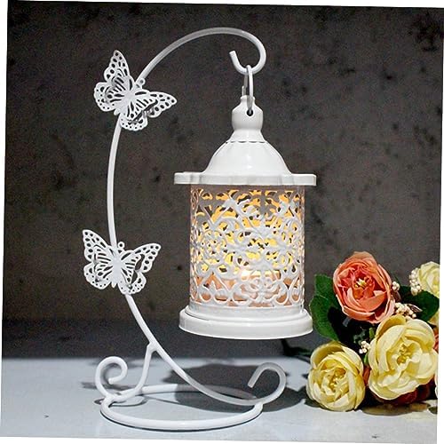 Alipis Wrought Iron Candle Holder Bird Cage